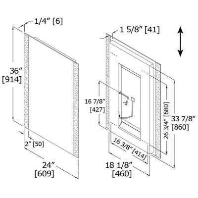 led mirror for hospitality